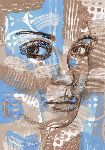 Un visage avec une histoire par ART Eva Maria