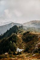 Vue sur la montagne à Zell am See, Autriche (Alpes)