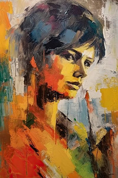 Abstract face by Bert Nijholt