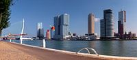 Rotterdam Skyline Panoramablick auf den "Kop van Zuid" Maas