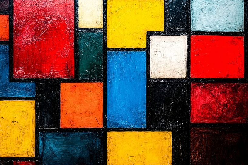 Geometric art design with colours by Art & Soul Creations