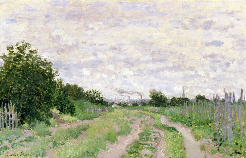 Claude Monet,Weg durch die Weinberge bei Argenteuil von finemasterpiece