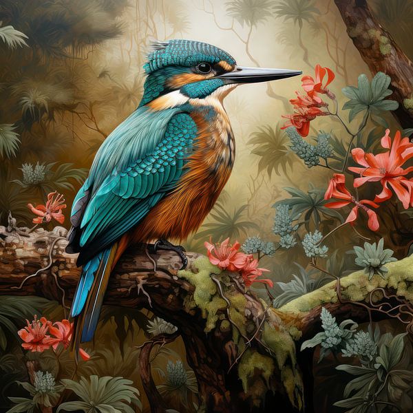 Eisvogel-Zeichnung von Ellen Reografie