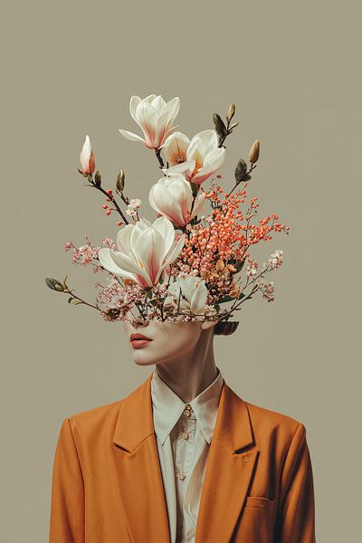 Magnolia on my Mind in Orange no.2 van Studio BB