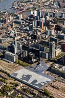 Die Rotterdamer Innenstadt aus der Luft