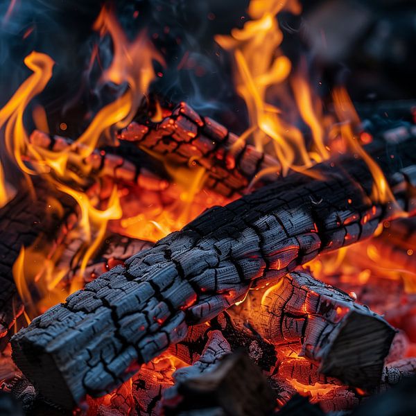 Fireplace fire by TheXclusive Art