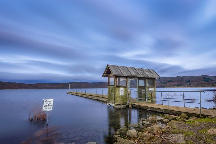 Laacher See pier by Johan Vanbockryck