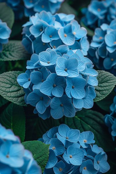 Fleurs bleues dans le jardin par Art & Soul Creations