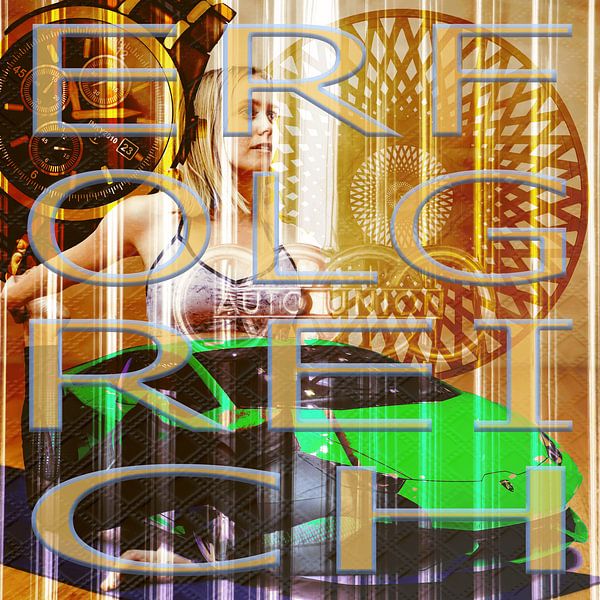 SUCCÈS - Impression sur toile carrée pour les amateurs de luxe | Adler &amp;amp ; Co. par ADLER & Co / Caj Kessler