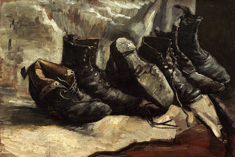 Trois paires de chaussures, Vincent van Gogh - 1886 par Het Archief