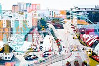 Stadt Bild von St. Helier als Digital ART