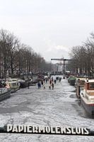 Schaatsen grachten Amsterdam
