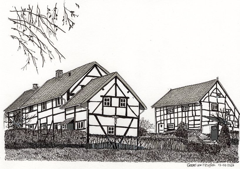 Fachwerkhäuser, Terziet Südlimburg von Gerard van Heugten
