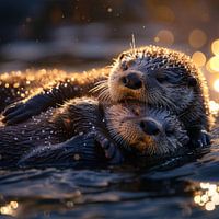Otter in der Sonne