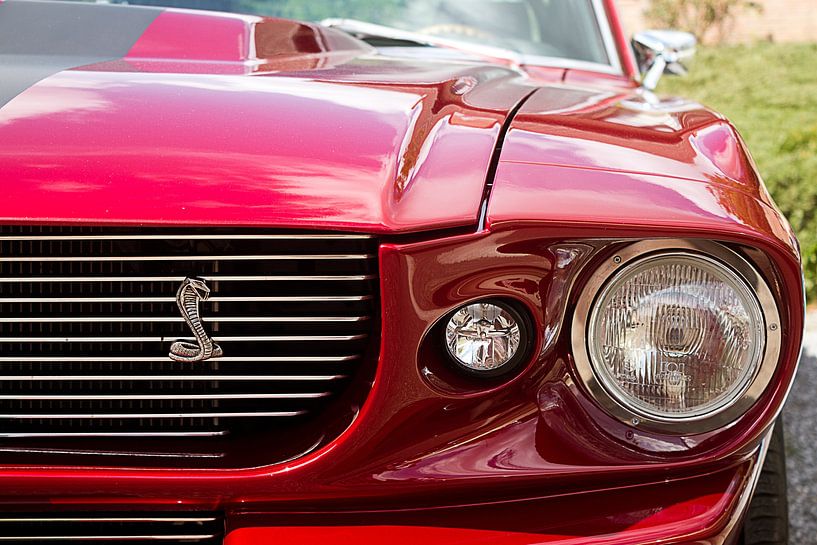 Detail Roter Ford Mustang Oldtimer von DroomGans