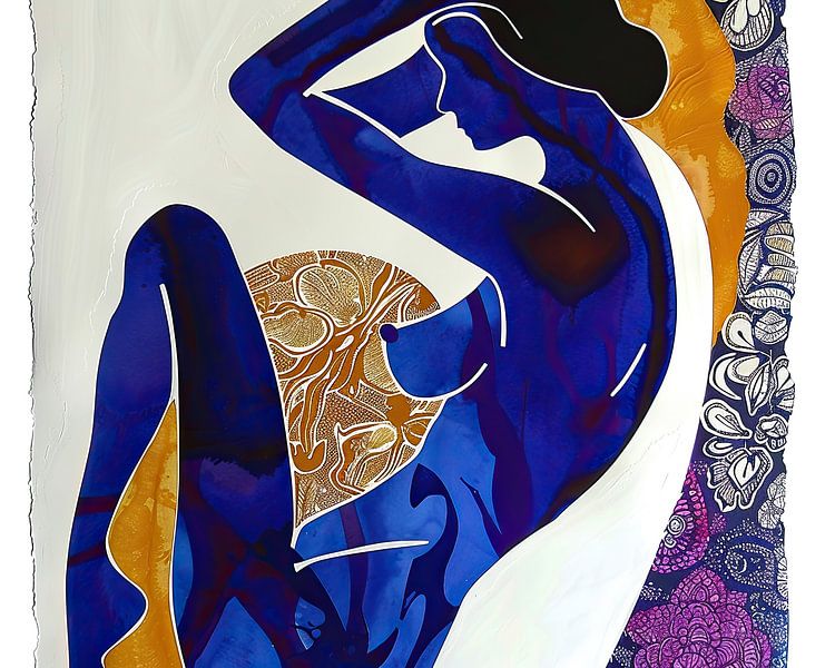 Frauensilhouette | Anmutige Kontur von Wunderbare Kunst