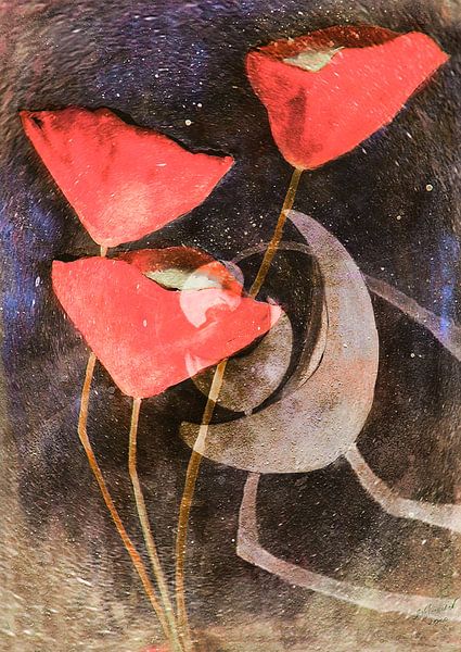 Poppy Painting by Christine Nöhmeier