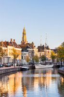 Haut de A dans les derniers rayons du soleil