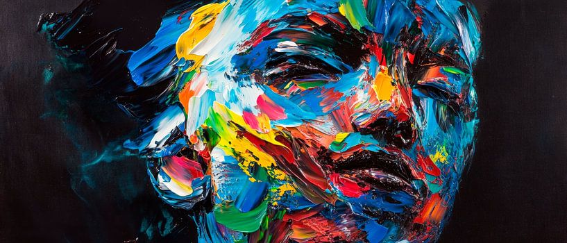 Kleurrijk portret - Emotionele intensiteit van Poster Art Shop