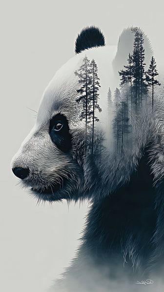 Panda bear / Panda bear by Gelissen Artworks