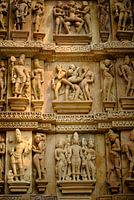 detail of a kamasutra temple india