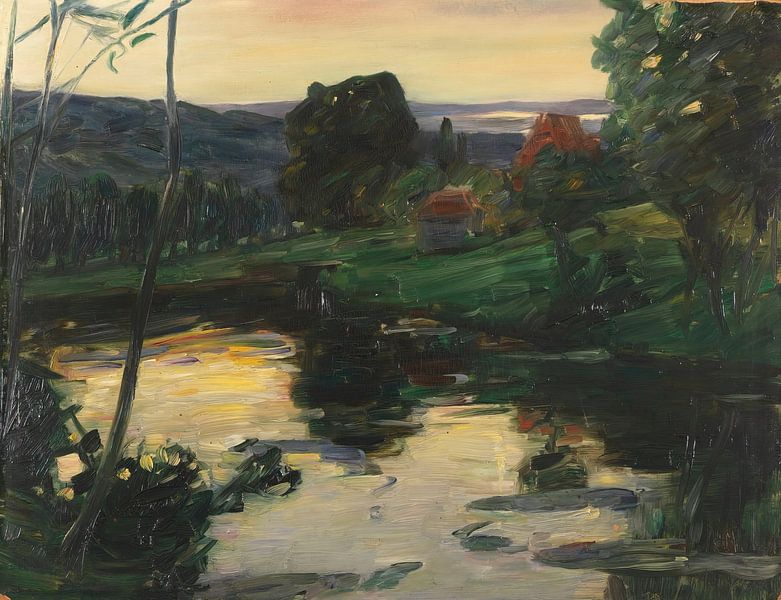 Leo Putz - Paysage aux lacs de Pâques (1905) par Peter Balan