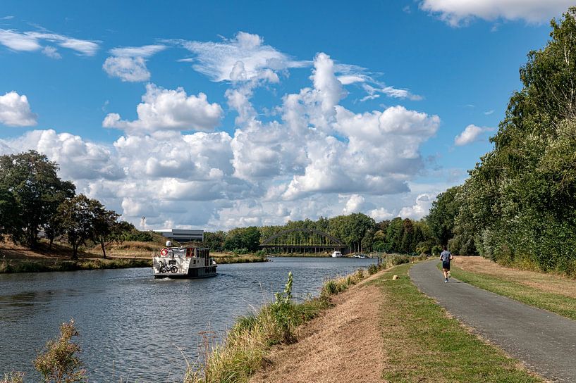 Canal du Centre Belgium by Richard Wareham
