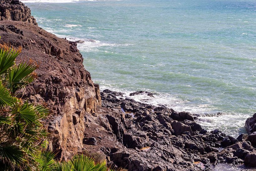 Blick auf die felsige Küste von El Cotillo auf der Kanareninsel Fuerteventura von Reiner Conrad