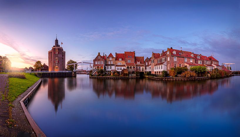 Coucher de soleil panoramique à Enkhuizen par Costas Ganasos
