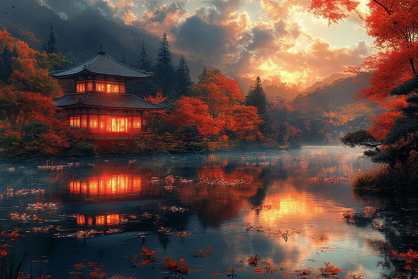 Japon traditionnel fictif et coloré par Egon Zitter