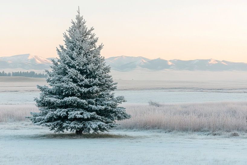 Christmas in winter by Poster Art Shop