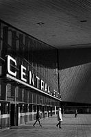 Gare centrale de Rotterdam noir et blanc