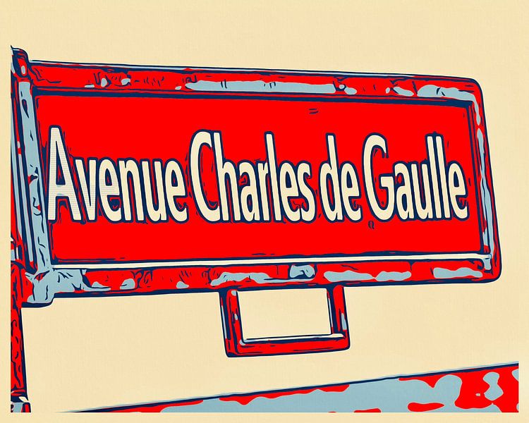 Avenue Charles de Gaulle-Paris von zam art