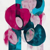 Abstract Blue and Magenta