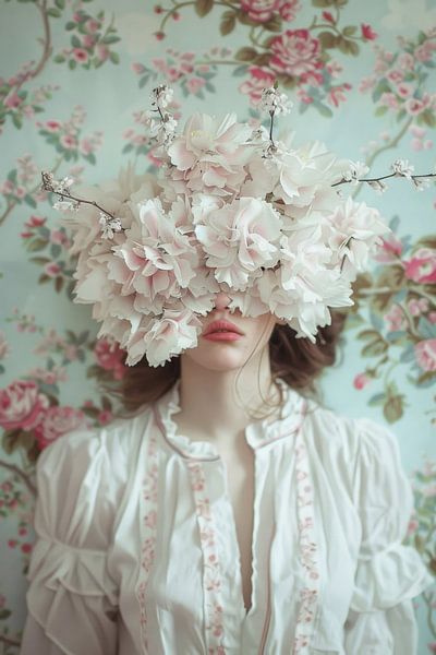 Magie des fleurs et beauté mystérieuse par Poster Art Shop