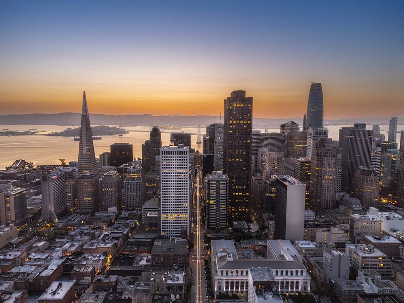 San Fransisco Cityscape Sunrise par Jan Hermsen
