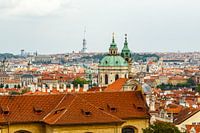Une belle Prague vue du ciel