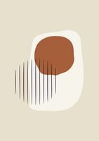 Cloudy - abstracte vormen met strepen