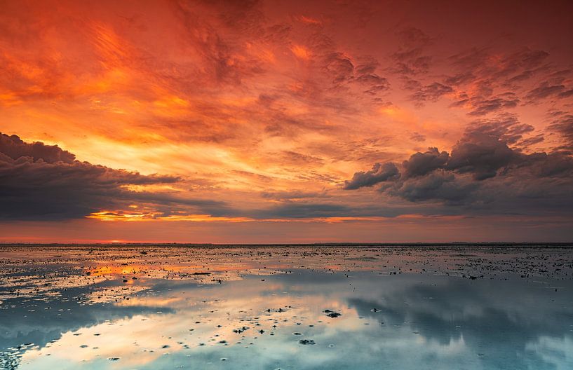 Abendlicht auf dem Oesterdamm von Ria Overbeeke