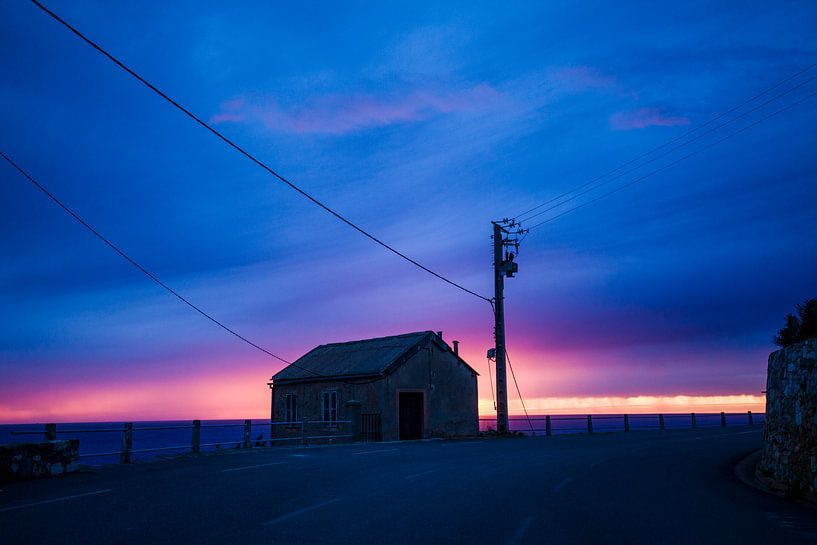 Onweerslucht op Corsica in Frankrijk by Rosanne Langenberg