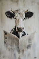 vache de ferme abstraite