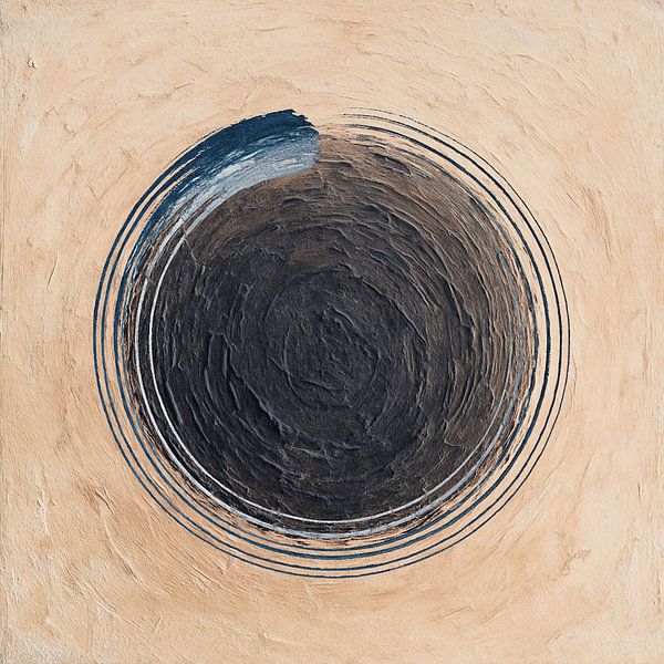 Series Zen Circle Apricot by Claudia Gründler