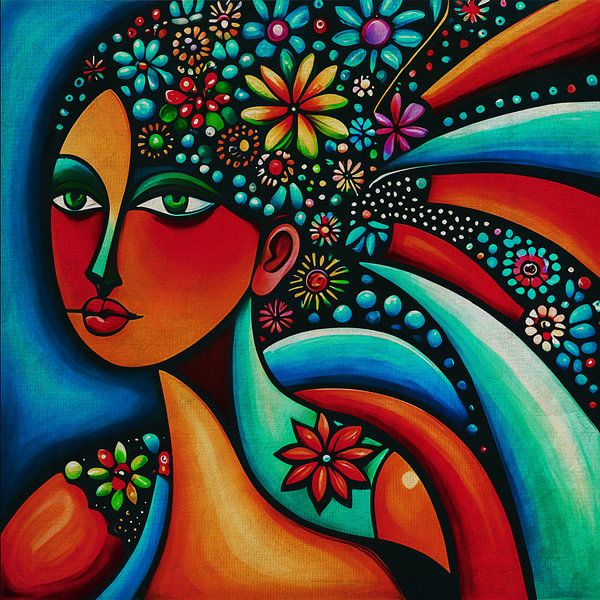 Figurative portrait no.7 by Jan Keteleer