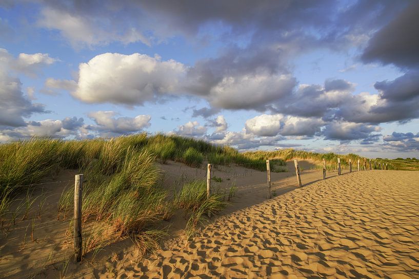 Nuages au-dessus des dunes à Noordwijk par Dirk van Egmond