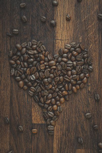 Kaffeebohnen Herz von Pim Haring