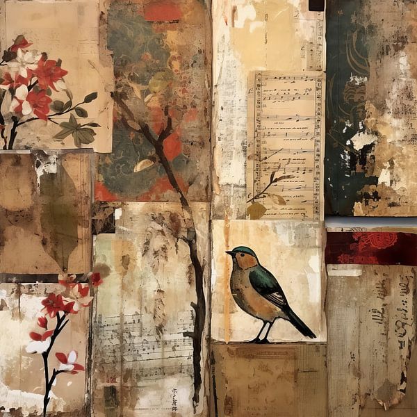 Vintage-Collage "Zen" von Studio Allee