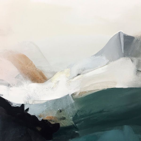 Paysage abstrait dans les tons de la terre par Studio Allee