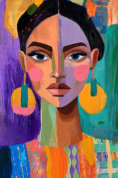 Modern abstract portrait of a woman by PixelPrestige