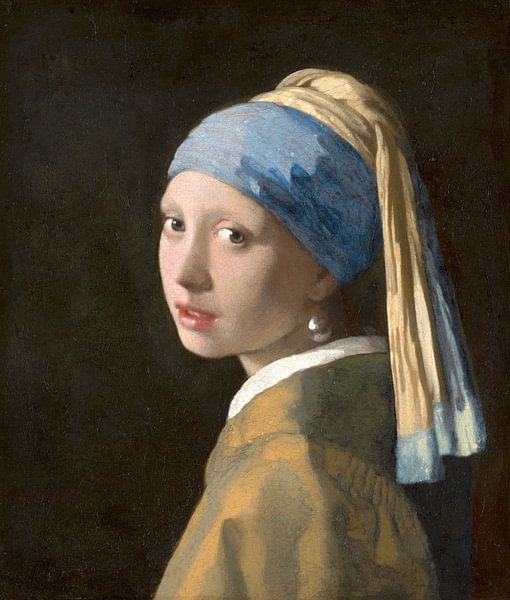 Girl with a Pearl Earring - Vermeer painting by Schilderijen Nu