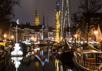 Dutch city by night